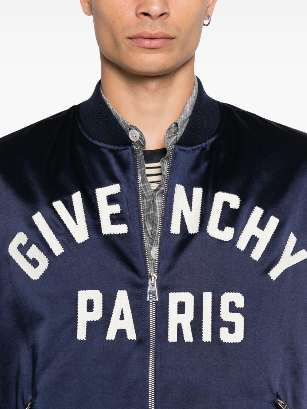 logo bomber jacket
