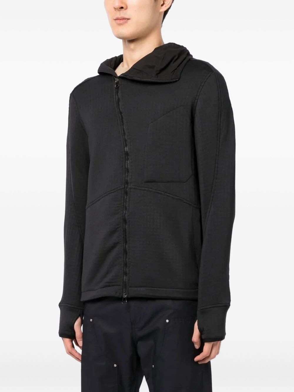 asymmetric zip-fastening jacket