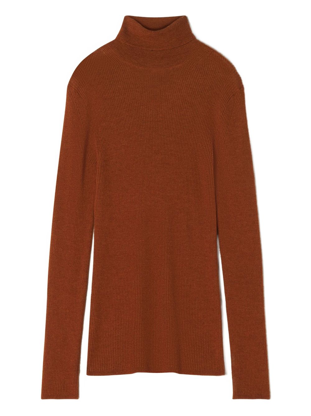 ribbed turtleneck sweater