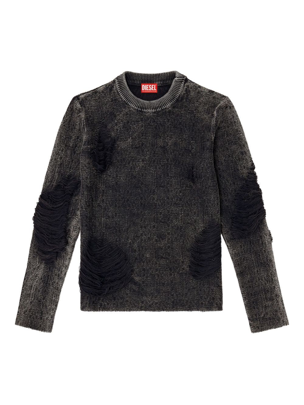 frayed-detail sweater