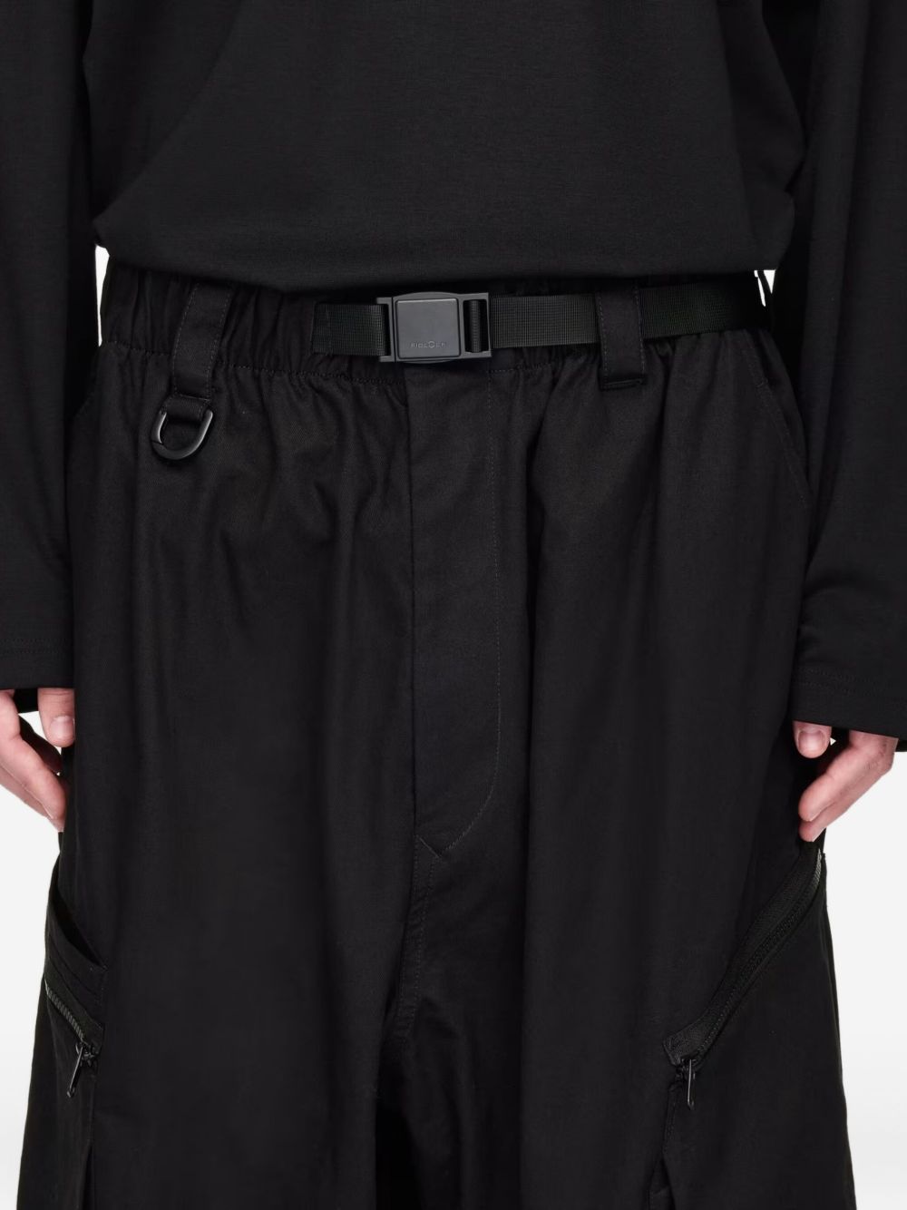 pleated-details cargo trousers