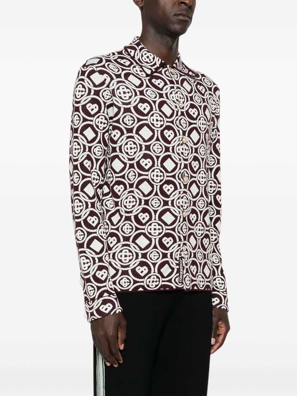 monogram button shirt