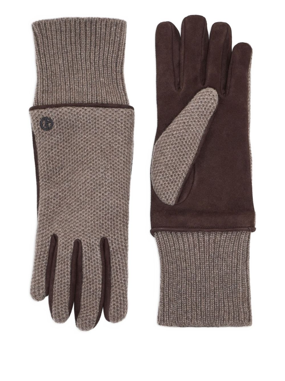 textured cashmere gloves