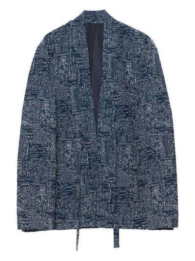 6242 Sashiko Open-Front Strap Shirt