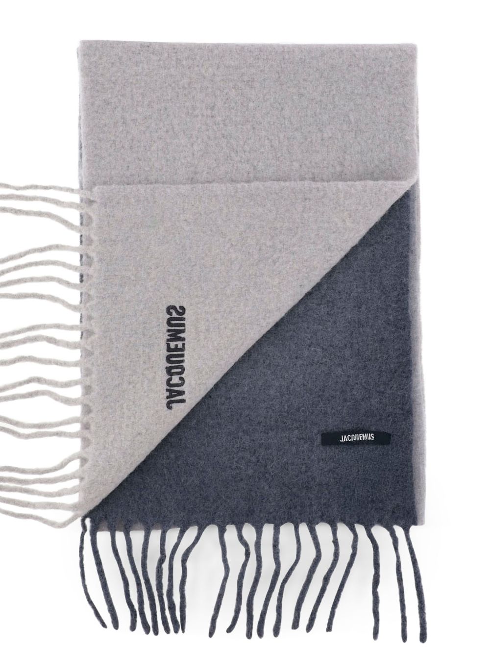 embroidered alpaca-blend scarf