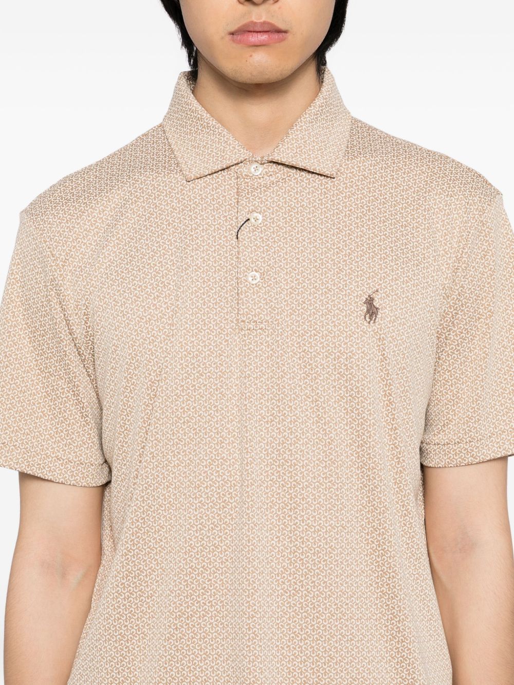 logo-embroidered polo shirt