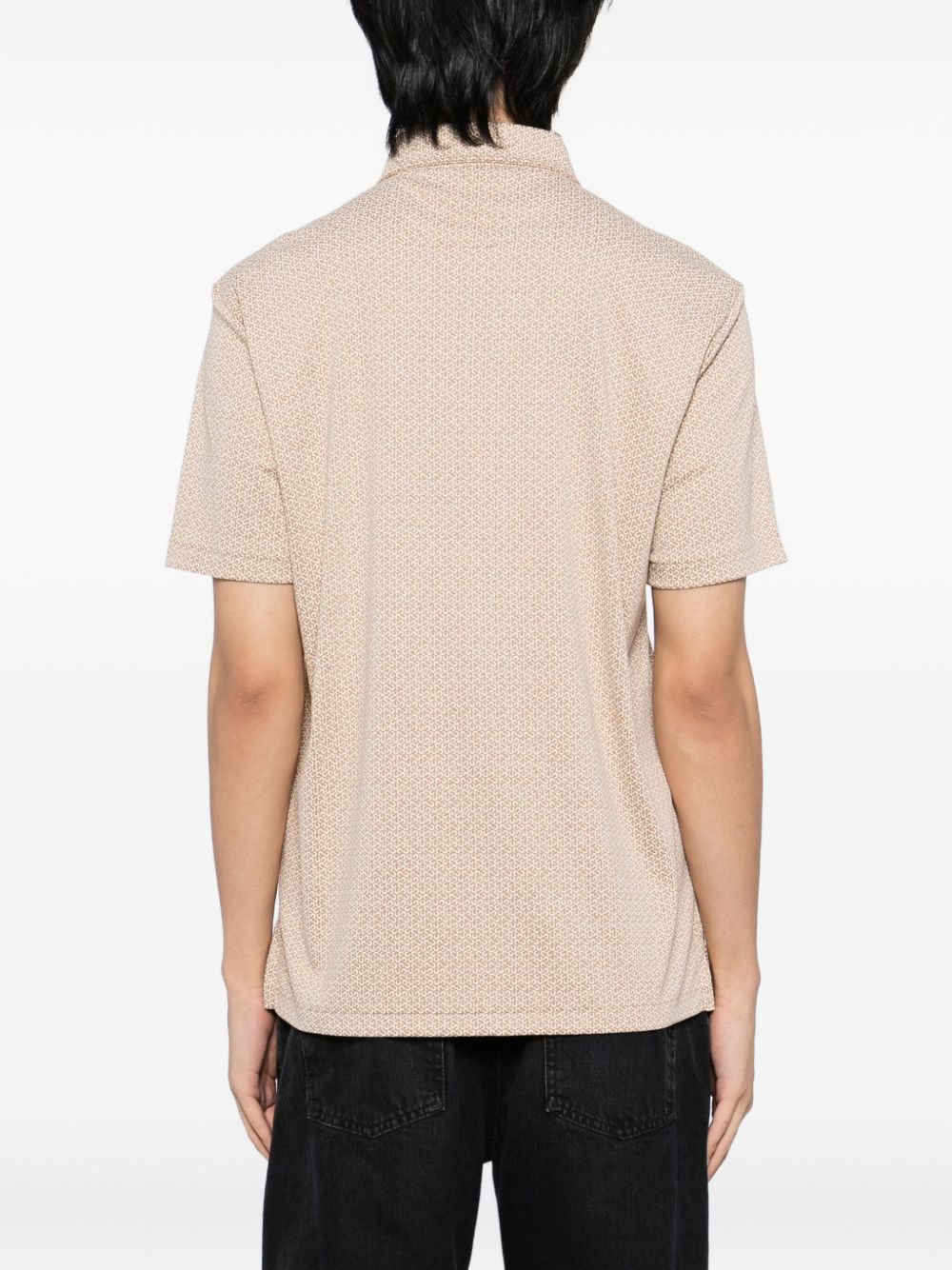 logo-embroidered polo shirt