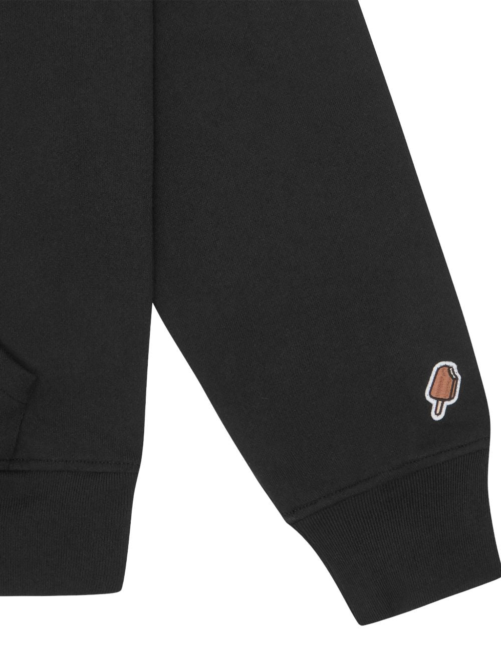 check-pattern wolf graphic hoodie