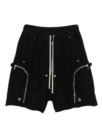 Zip-Pocket Drawstring Shorts