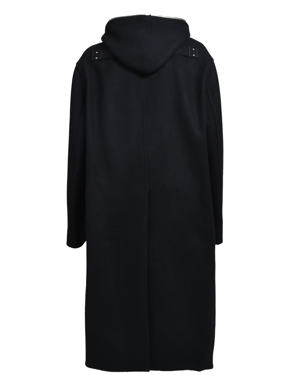 hooded zip-front coat