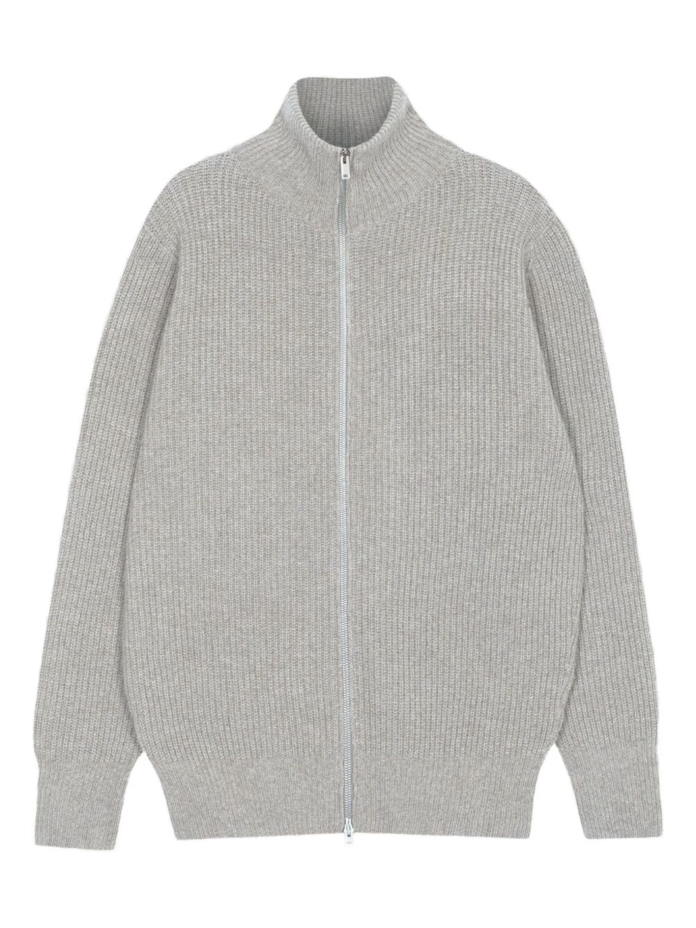 Mallam ribbed zip-up sweater