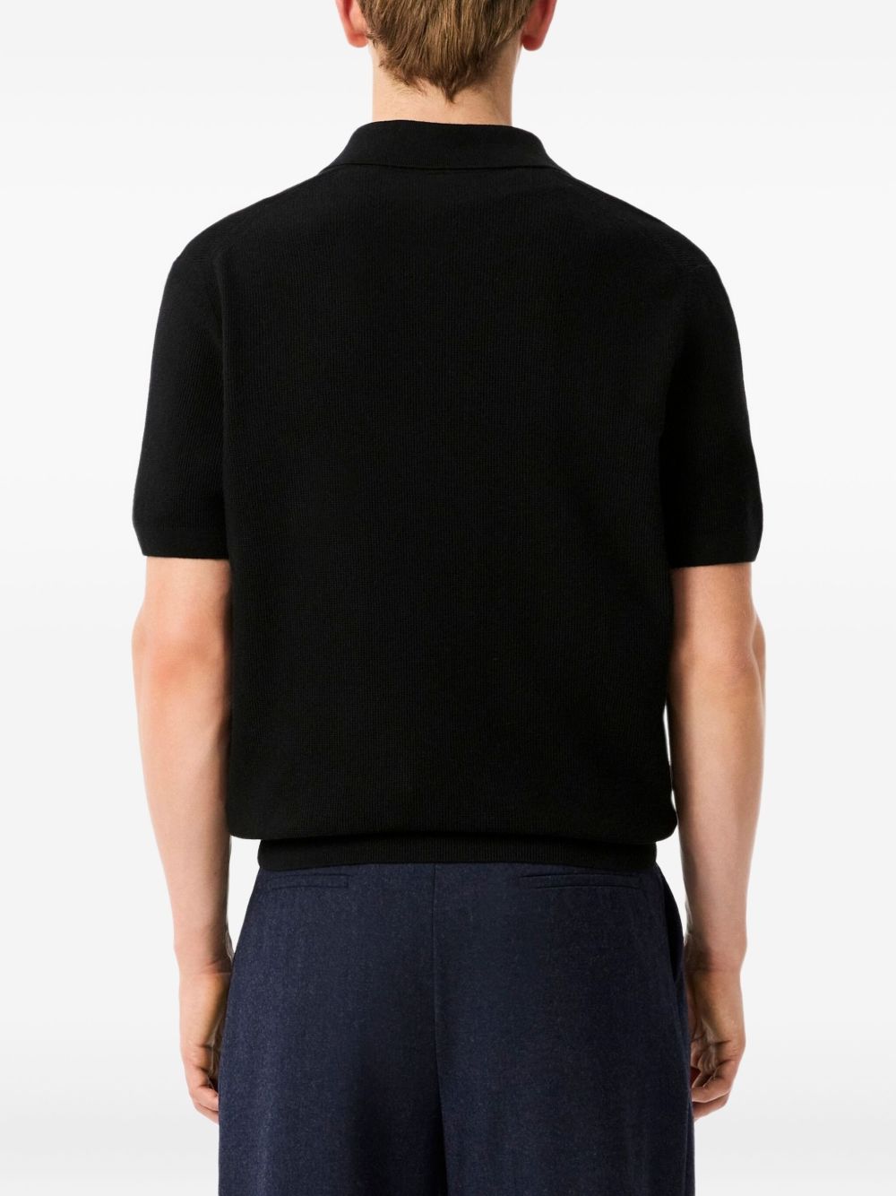 short-sleeve polo sweater