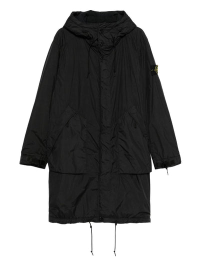 Hooded Drawstring Coat