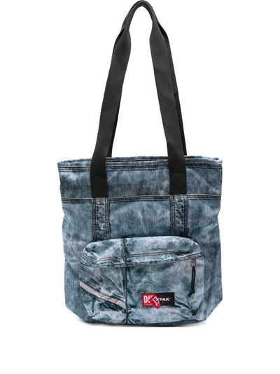 X Diesel Denim-Effect Tote Bag