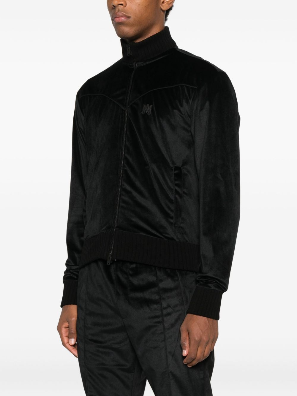 velour zip-up jacket