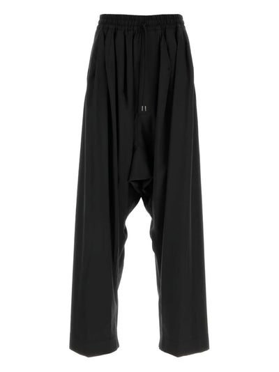 Wool-Drawstring Trousers