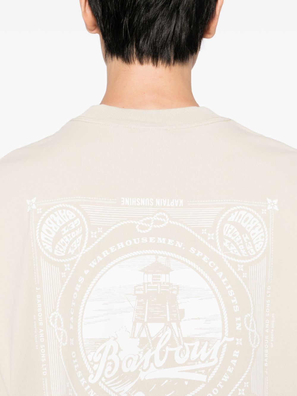 x Barbour graphic-print T-shirt