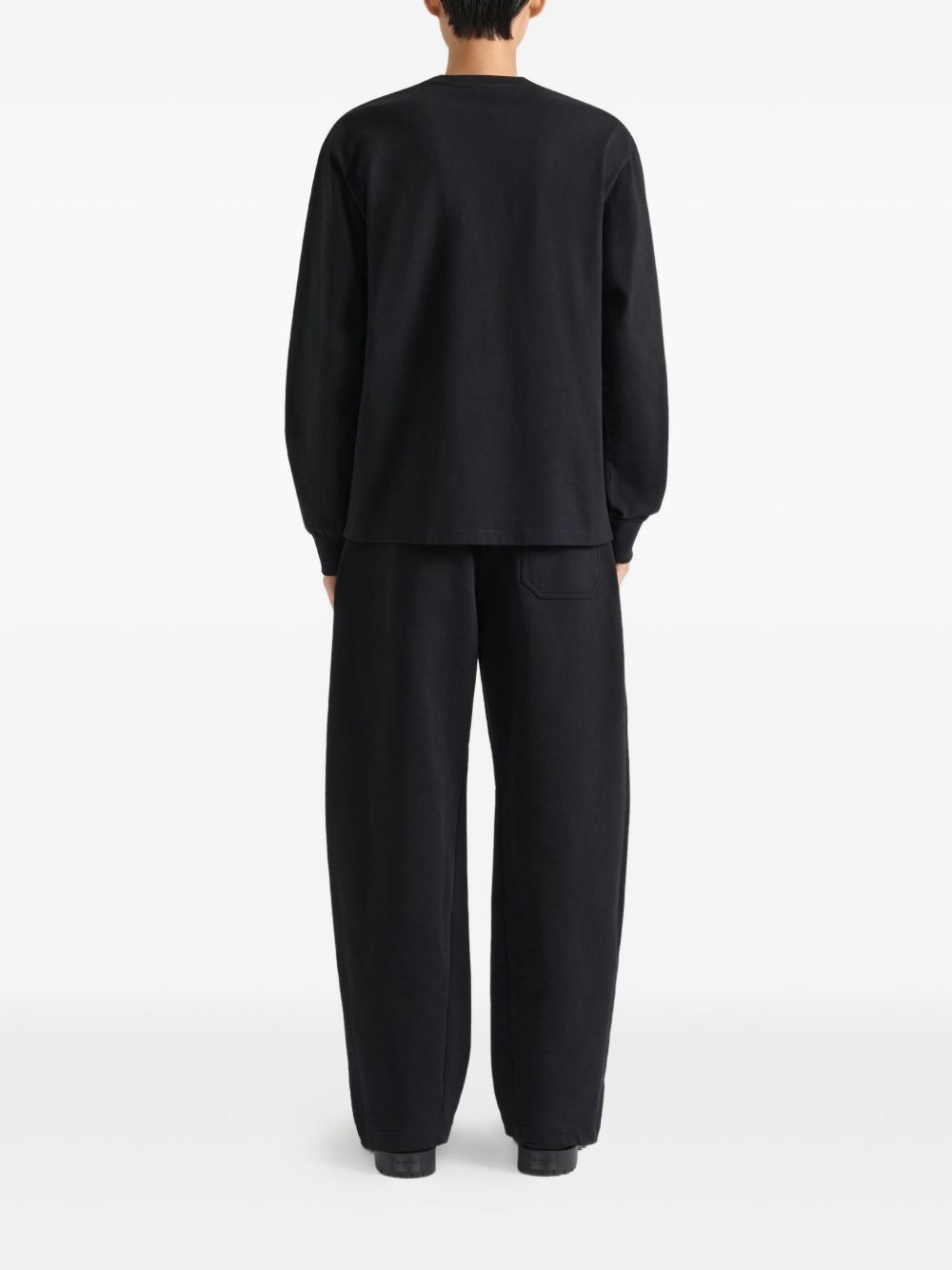 patchwork long-sleeve T-shirt