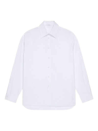 Couture Seam Cocoon Long-Sleeve Cotton Shirt