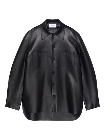 Leather Shirt Jacket