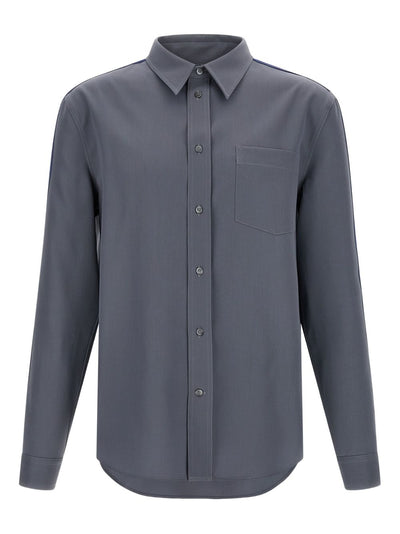 Stripe-Detail Virgin Wool Shirt
