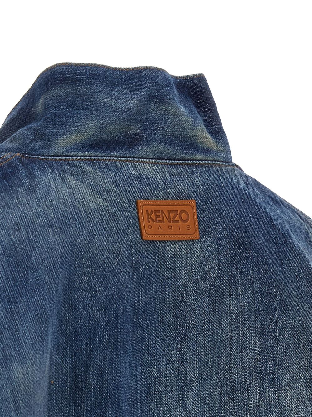 tie-front denim jacket