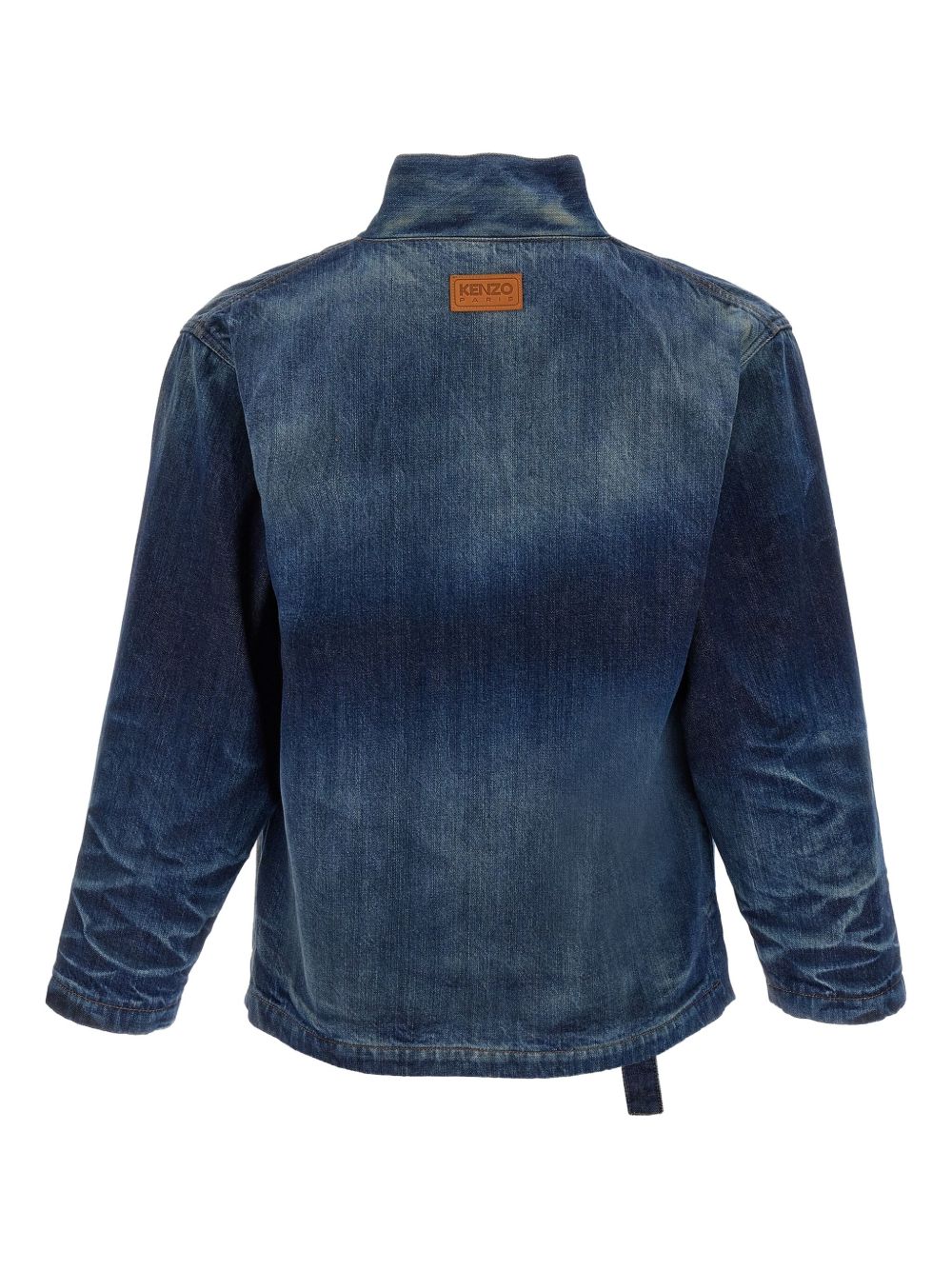 tie-front denim jacket