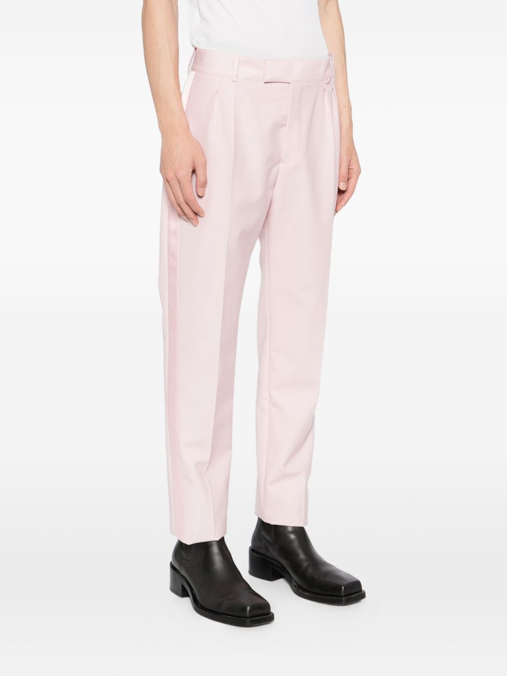 pleated-detail trousers