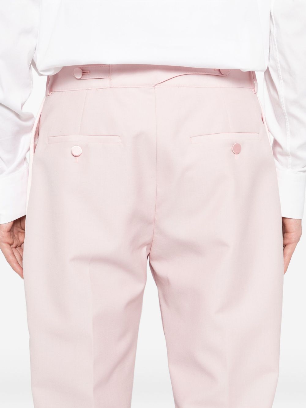 pleated-detail trousers