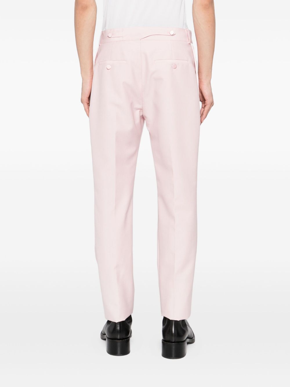 pleated-detail trousers