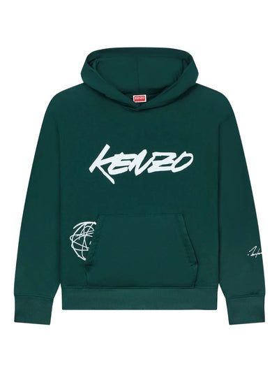 X Futura 2000 Atom-Flower Print Hoodie