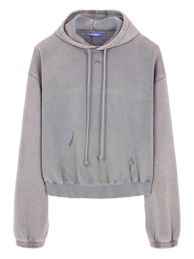 Distressed Cotton Hoodie