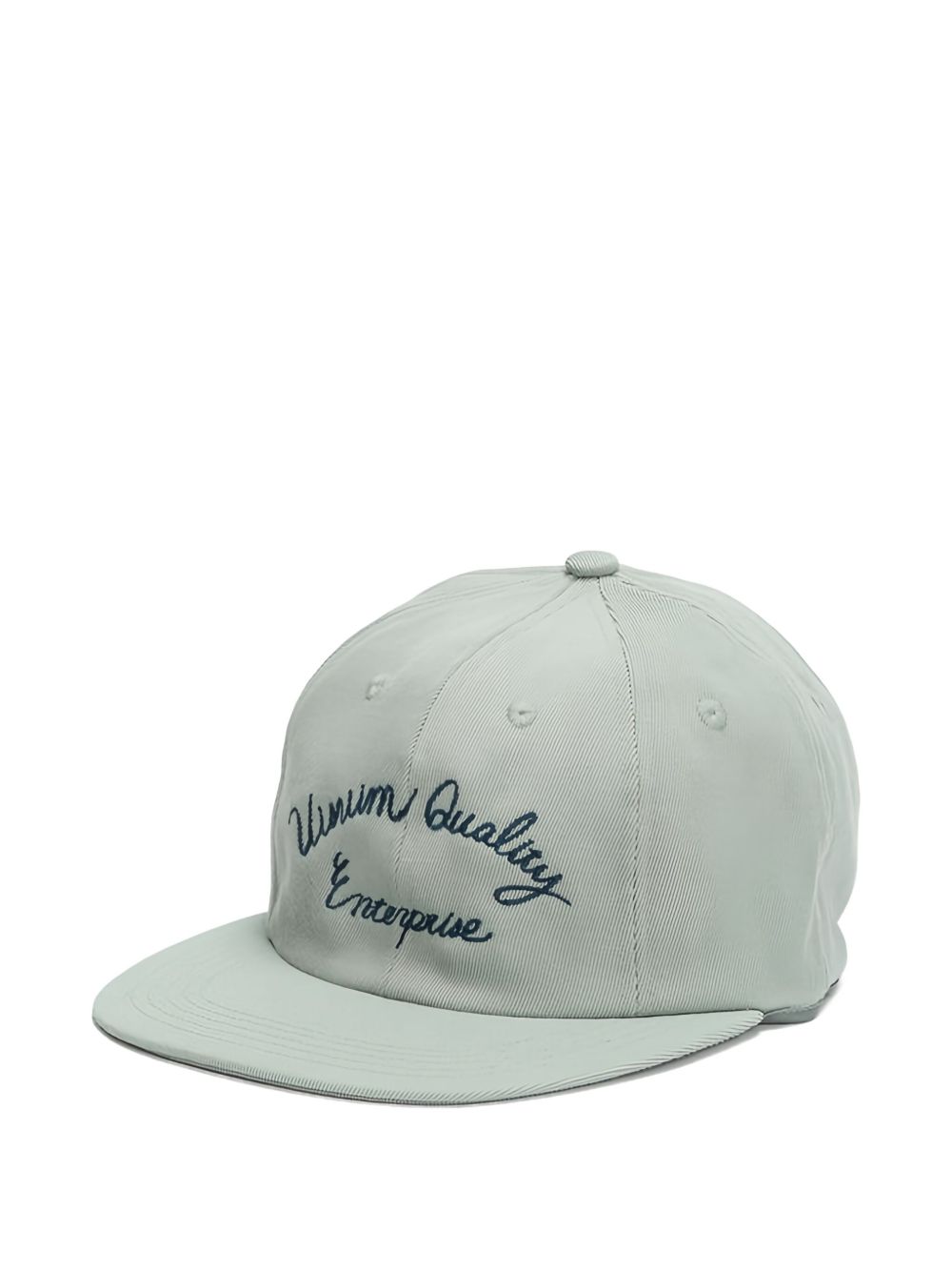 embroidered flat-peak cap