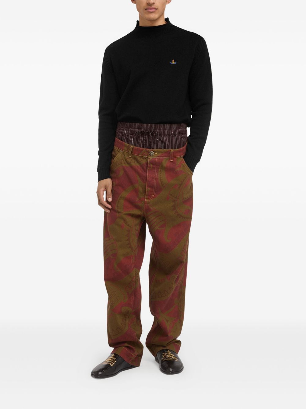 Orb-embroidered jumper