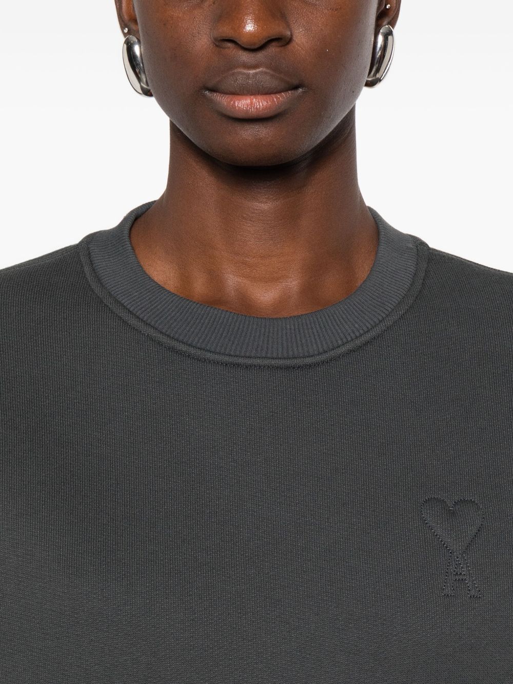 logo-embossed sweatshirt