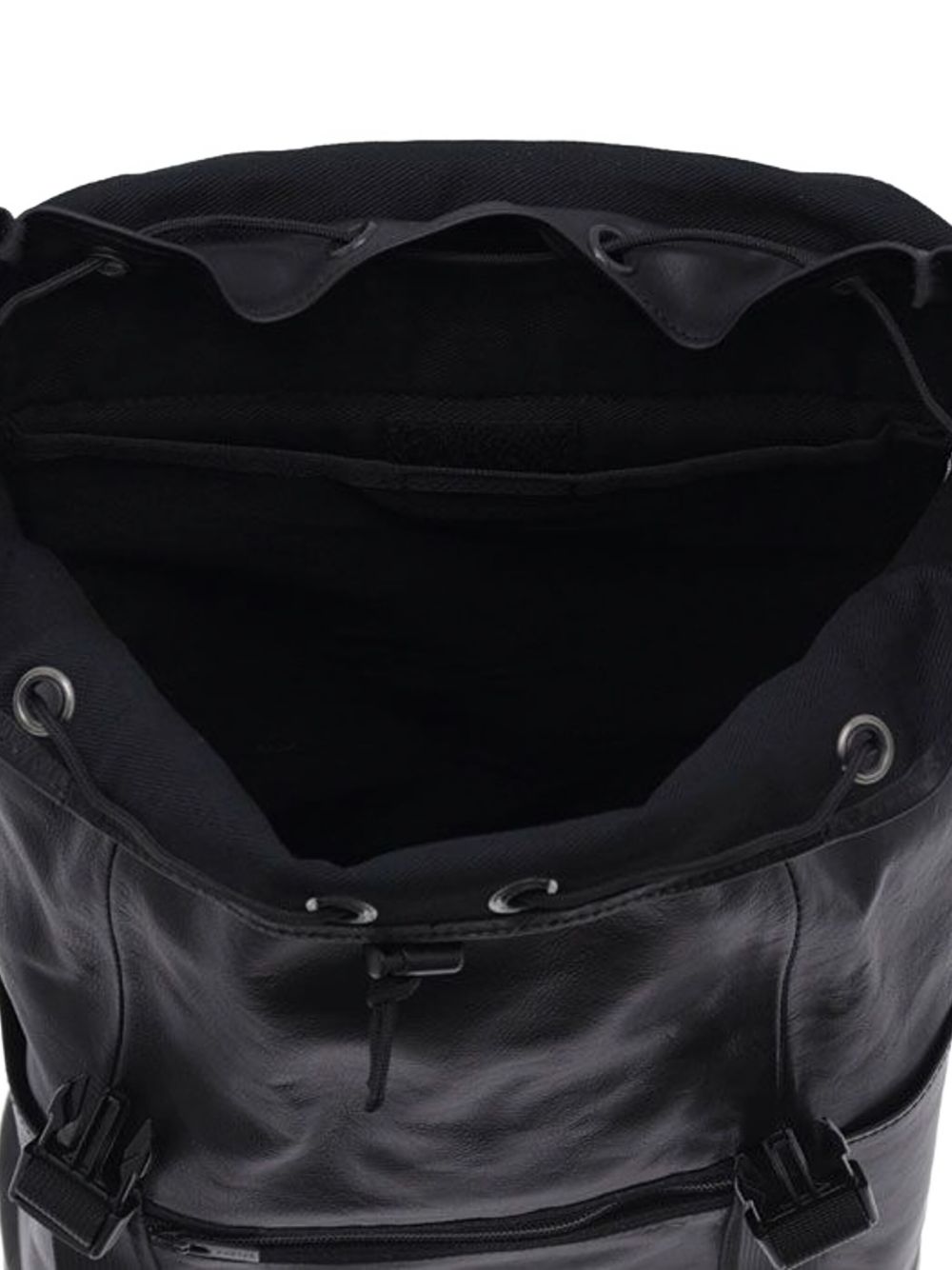 leather drawstring backpack