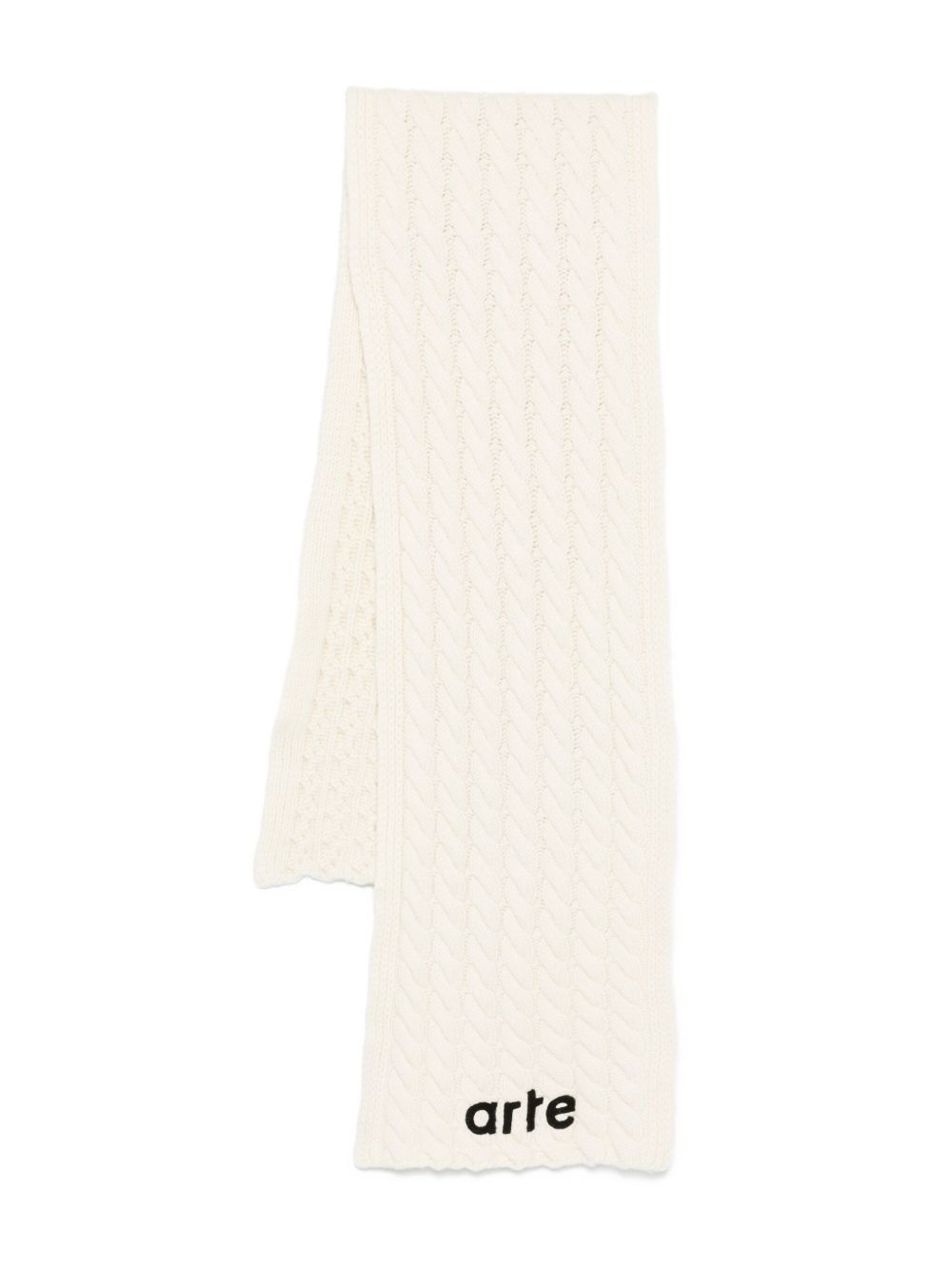 cable-knit scarf