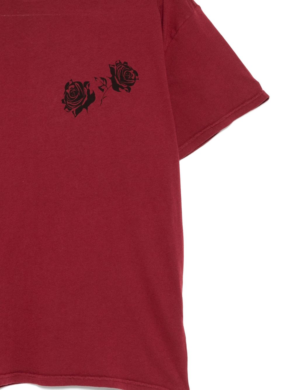 rose-print T-shirt