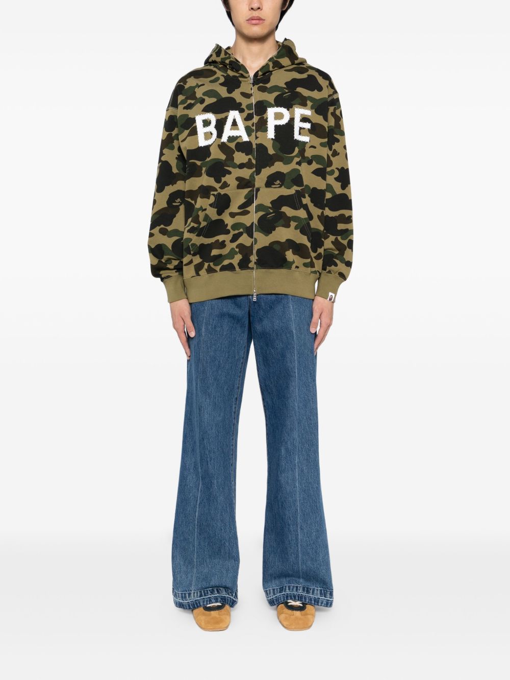 camouflage-print hoodie