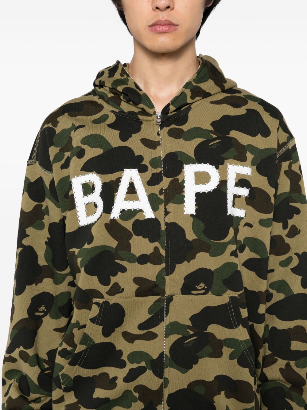 camouflage-print hoodie