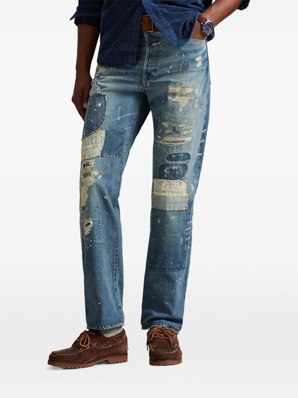 patchwork jeans