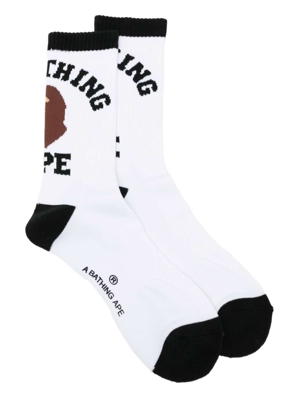 logo-printed socks
