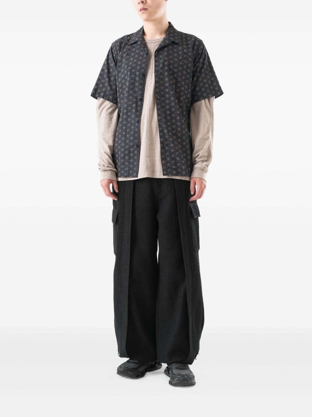 6203 Waffle Hakama cargo trousers