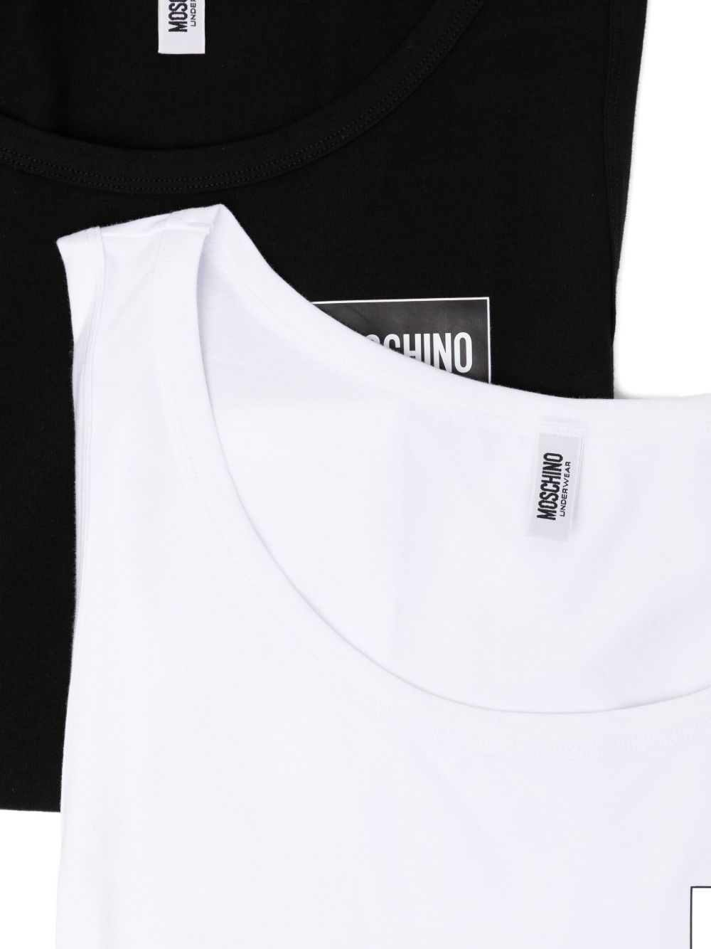 logo-print vest (set of two)