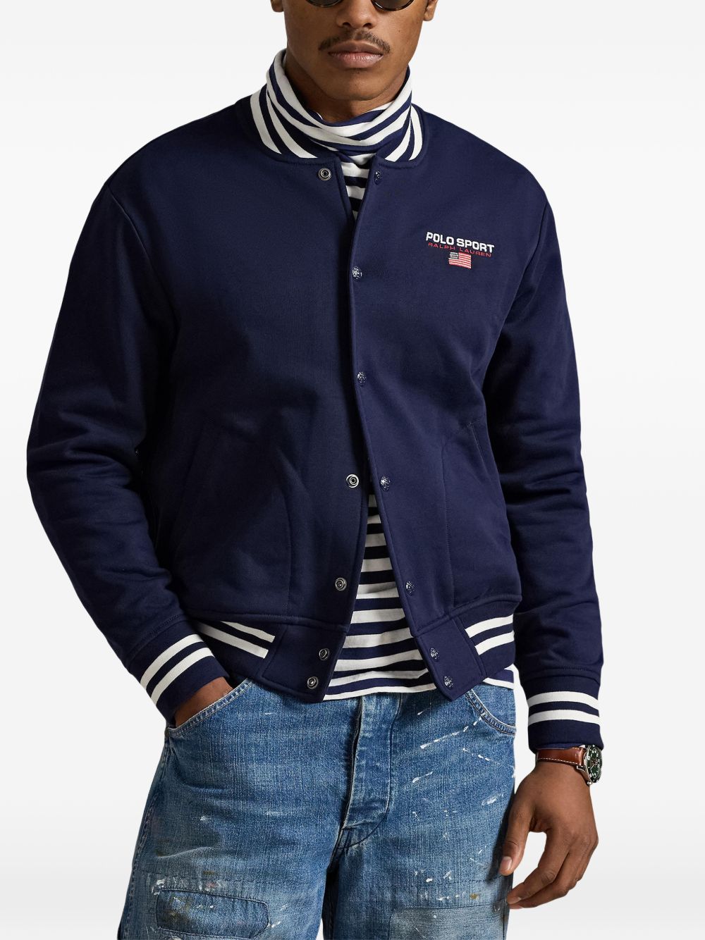Polo Sport fleece baseball jacket