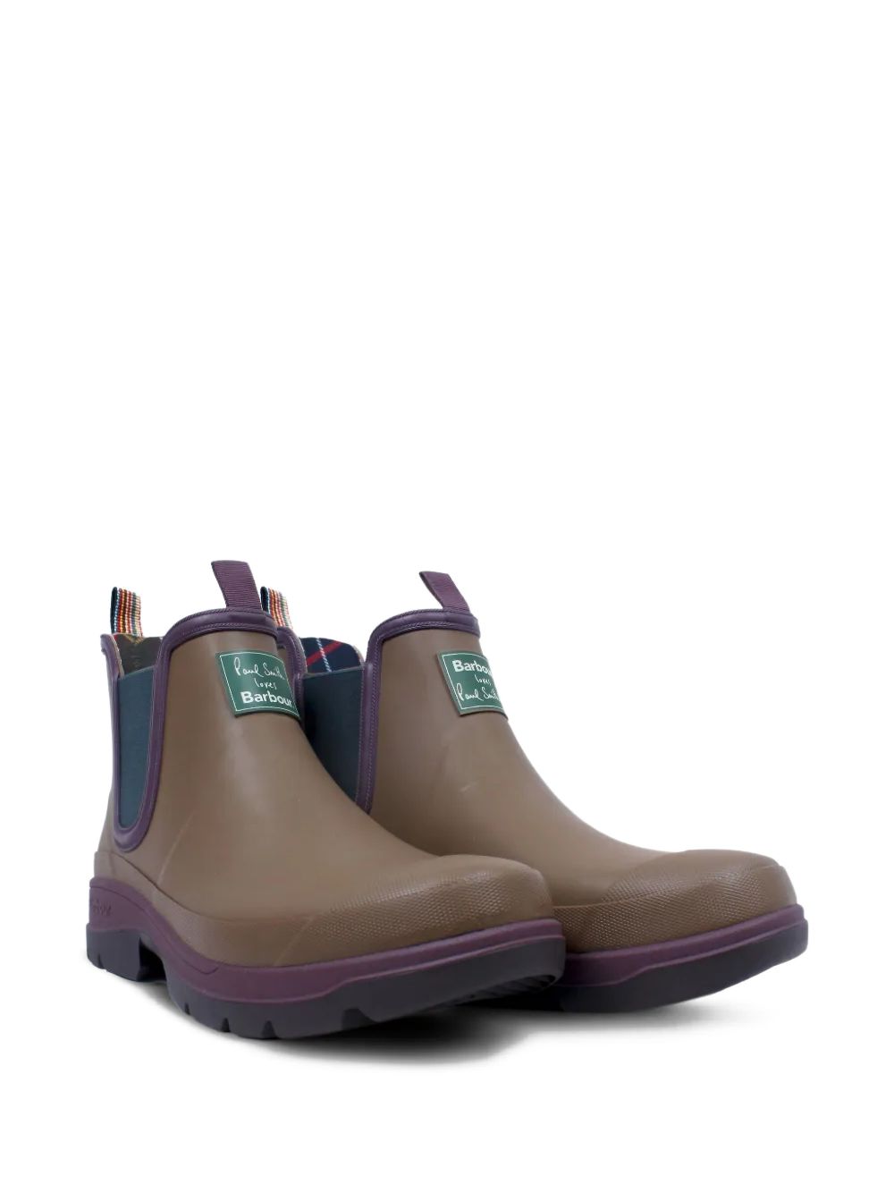 x Paul Smith loves Barbour ankle wellingtons boots