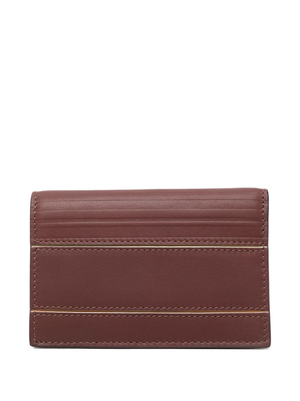 striped leather wallet