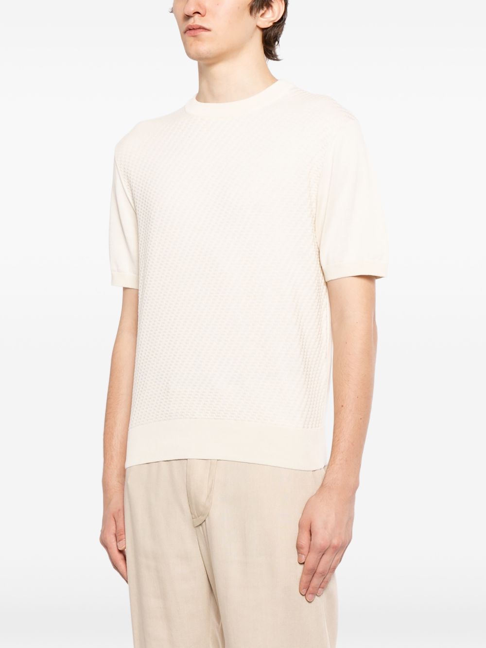 microstructured cotton T-shirt