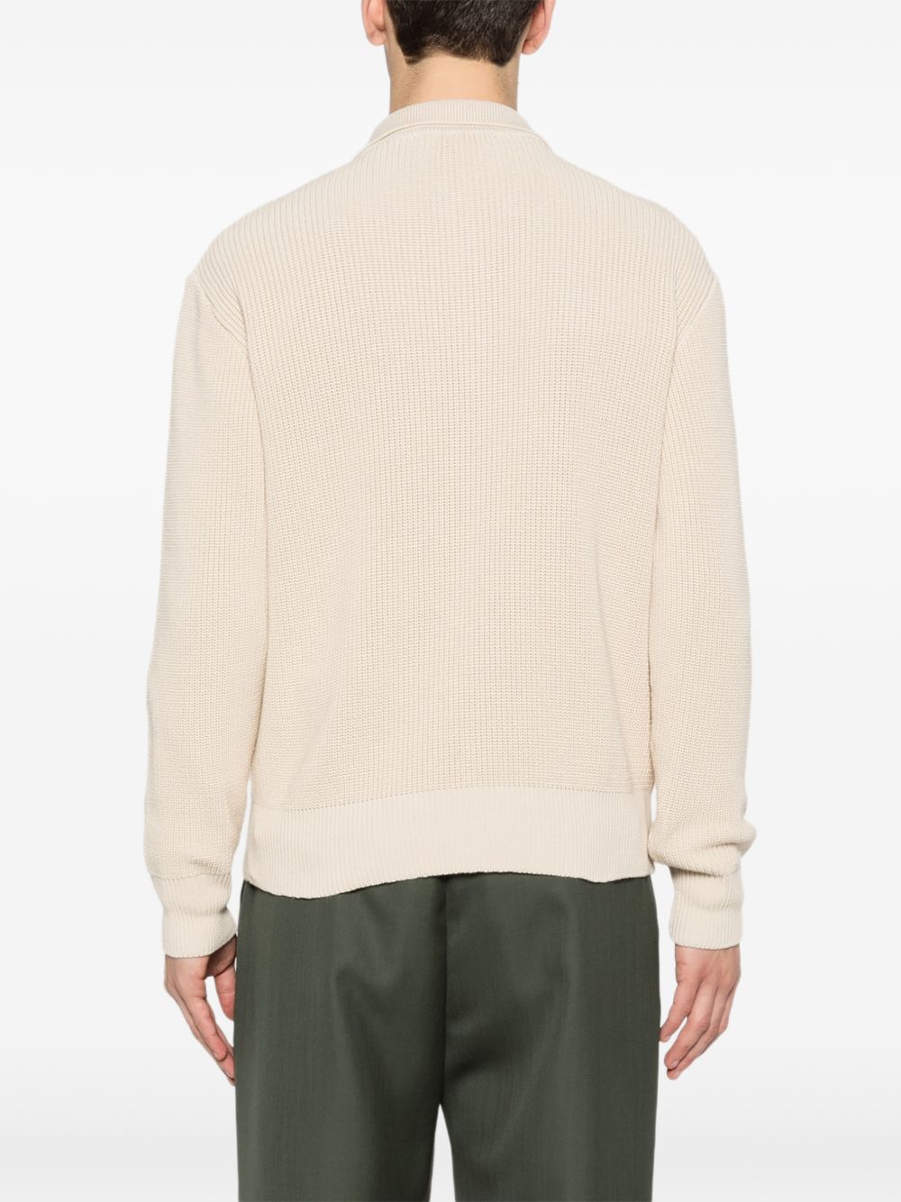 half-zip polo sweater
