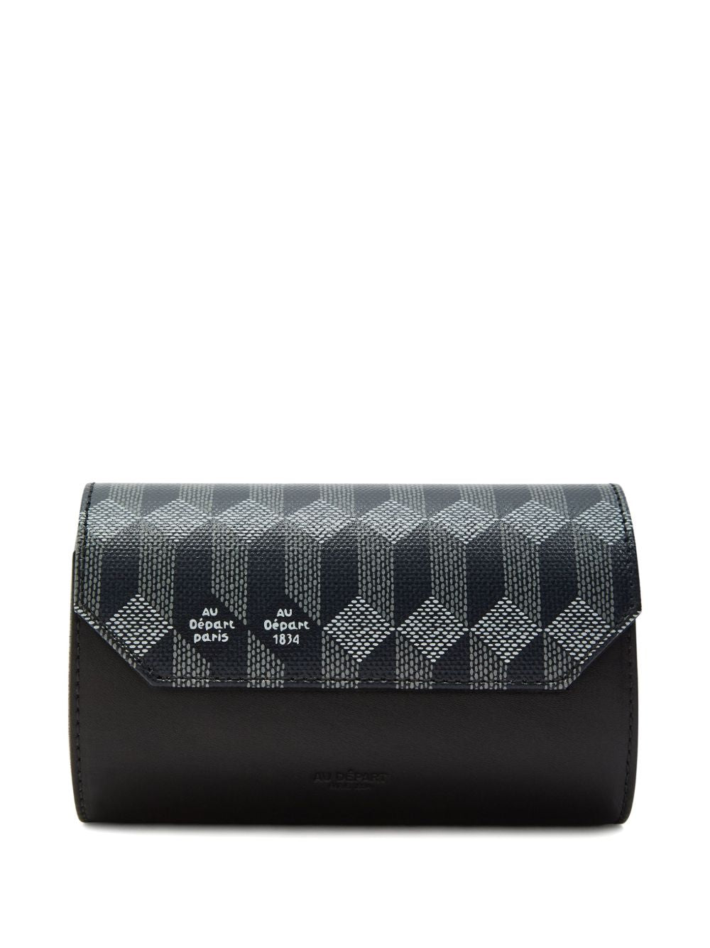 geometric-print watch box